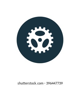 Vector illustration of gear icon