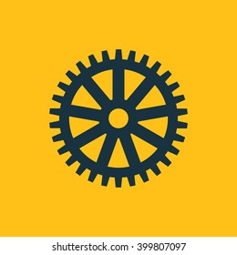 Vector illustration of gear icon