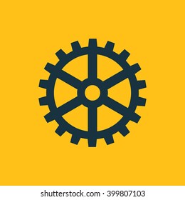 Vector illustration of gear icon
