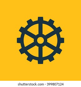 Vector illustration of gear icon