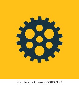 Vector illustration of gear icon