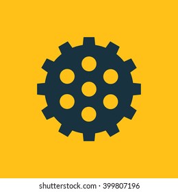Vector illustration of gear icon