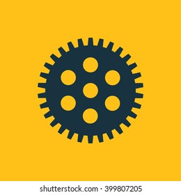 Vector illustration of gear icon