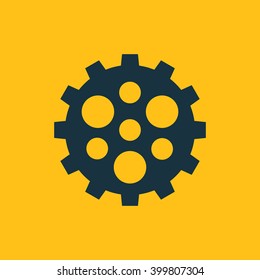 Vector illustration of gear icon