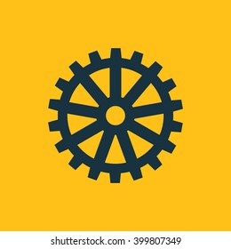 Vector illustration of gear icon