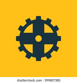 Vector illustration of gear icon