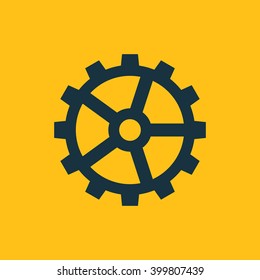 Vector illustration of gear icon
