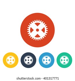 Vector illustration of gear icon