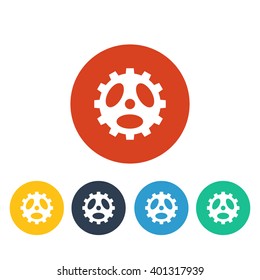 Vector illustration of gear icon