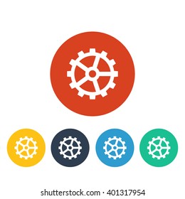 Vector illustration of gear icon