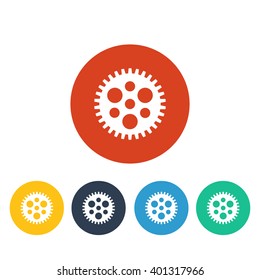 Vector illustration of gear icon