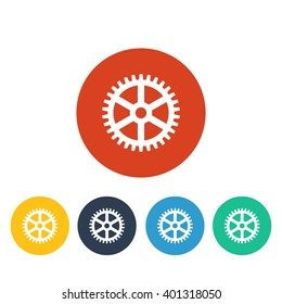 Vector illustration of gear icon