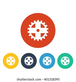 Vector illustration of gear icon
