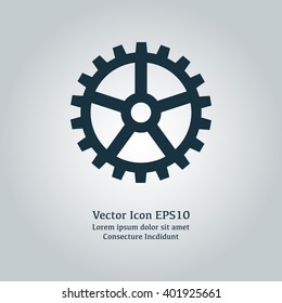 Vector illustration of gear icon