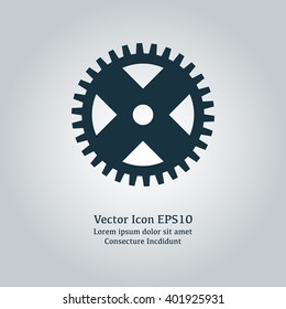 Vector illustration of gear icon