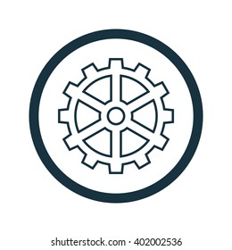 Vector illustration of gear icon
