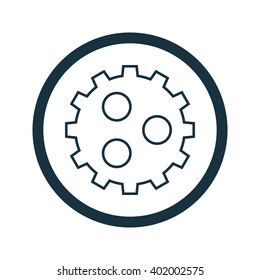 Vector illustration of gear icon
