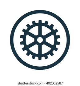 Vector illustration of gear icon