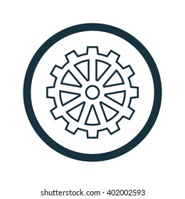 Vector illustration of gear icon