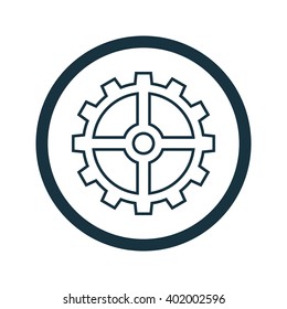 Vector illustration of gear icon