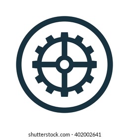 Vector illustration of gear icon