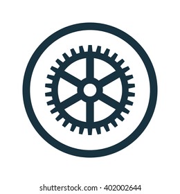Vector illustration of gear icon