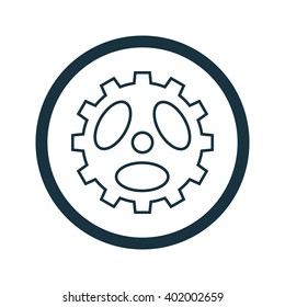 Vector illustration of gear icon