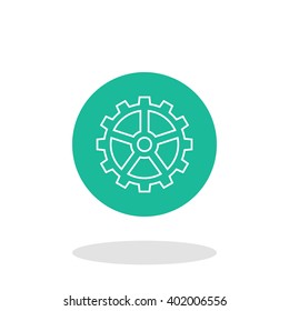 Vector illustration of gear icon