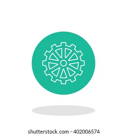 Vector illustration of gear icon