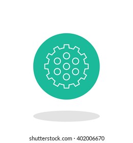 Vector illustration of gear icon