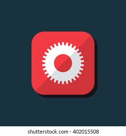 Vector illustration of gear icon