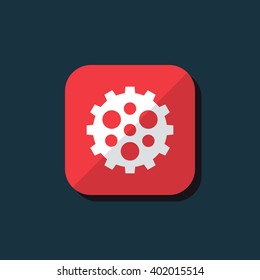 Vector illustration of gear icon