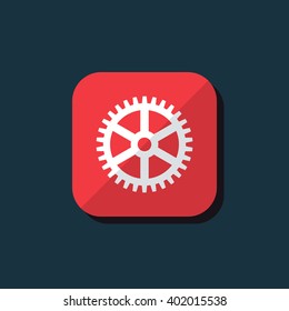 Vector illustration of gear icon