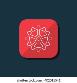 Vector illustration of gear icon
