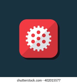 Vector illustration of gear icon