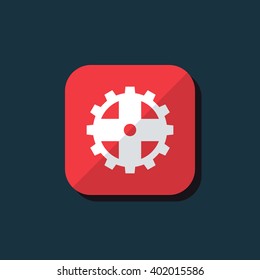 Vector illustration of gear icon
