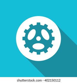 Vector illustration of gear icon