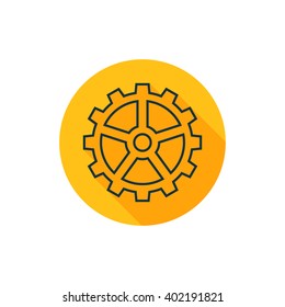 Vector illustration of gear icon