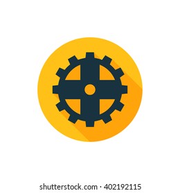 Vector illustration of gear icon