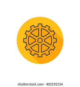 Vector illustration of gear icon