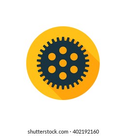 Vector illustration of gear icon