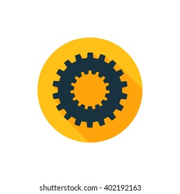 Vector illustration of gear icon