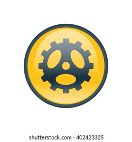 Vector illustration of gear icon