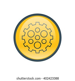 Vector illustration of gear icon