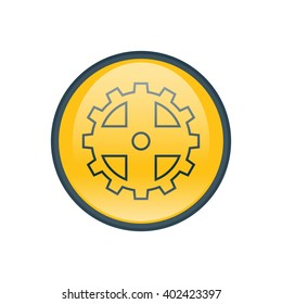 Vector illustration of gear icon