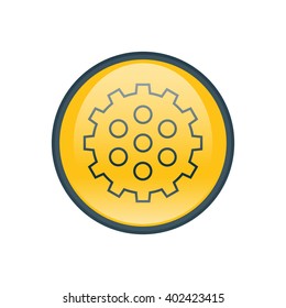 Vector illustration of gear icon