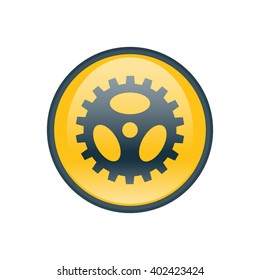 Vector illustration of gear icon