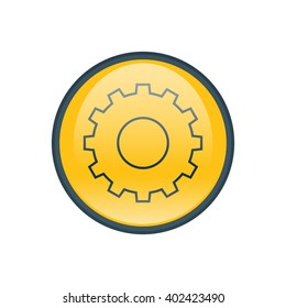 Vector illustration of gear icon