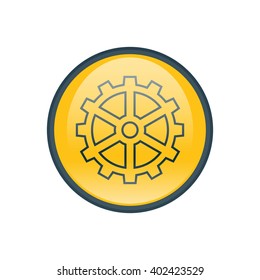 Vector illustration of gear icon