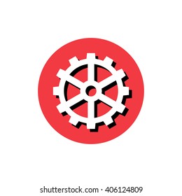 Vector illustration of gear icon